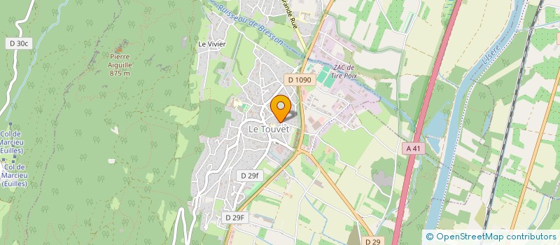 localisation de l'entreprise MADAME NATHALIE MORO  LE TOUVET