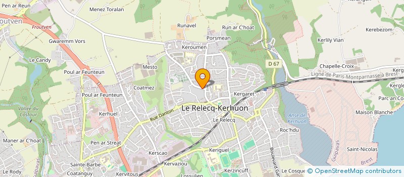 localisation de l'entreprise MADAME NATHALIE MORVAN à BREST