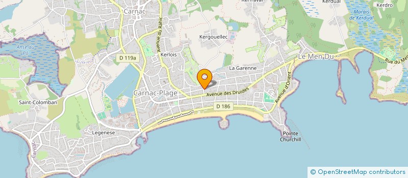 localisation de l'entreprise MADAME NATHALIE MORVANT  CARNAC