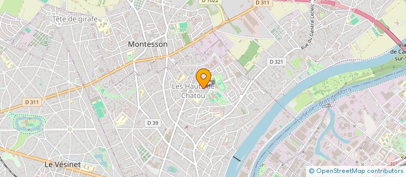 localisation de l'entreprise MADAME NATHALIE MOTA  CHATOU