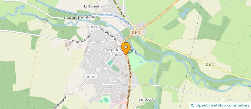 localisation de l'entreprise MADAME NATHALIE MOTTE à ARGENT-SUR-SAULDRE