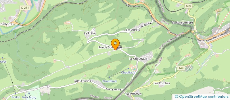 localisation de l'entreprise MADAME NATHALIE MOUCHOT  VILLERS-LE-LAC