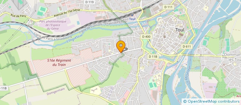 localisation de l'entreprise MADAME NATHALIE MOUGEL  ECROUVES