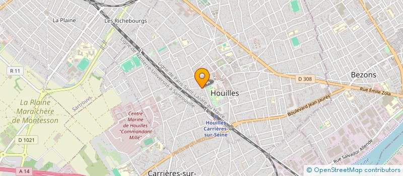 localisation de l'entreprise MADAME NATHALIE MOUGEL  HOUILLES