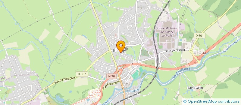 localisation de l'entreprise MADAME NATHALIE MOURIER  BLANZY