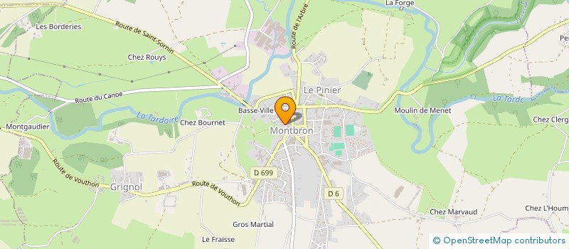 localisation de l'entreprise MADAME NATHALIE MOYAT  MONTBRON