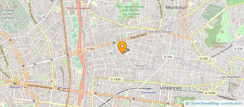 localisation de l'entreprise MADAME NATHALIE MREJEN à MONTREUIL