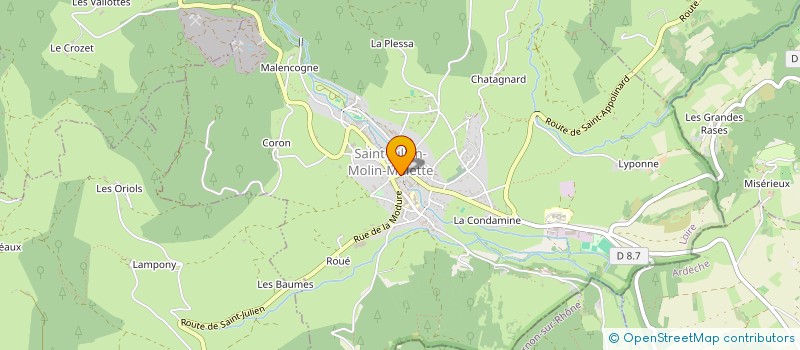 localisation de l'entreprise MADAME NATHALIE MUCHAMAD  SAINT-JULIEN-MOLIN-MOLETTE