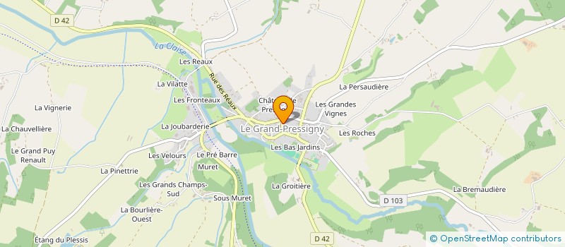 localisation de l'entreprise MADAME NATHALIE MUFFAT ES JACQUES  LE GRAND-PRESSIGNY