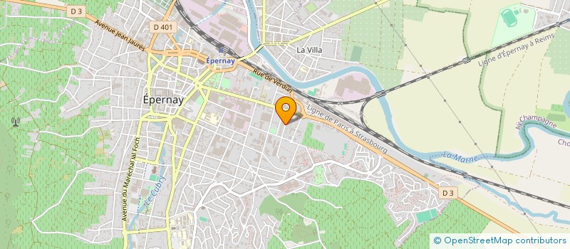 localisation de l'entreprise MADAME NATHALIE MULLER  EPERNAY