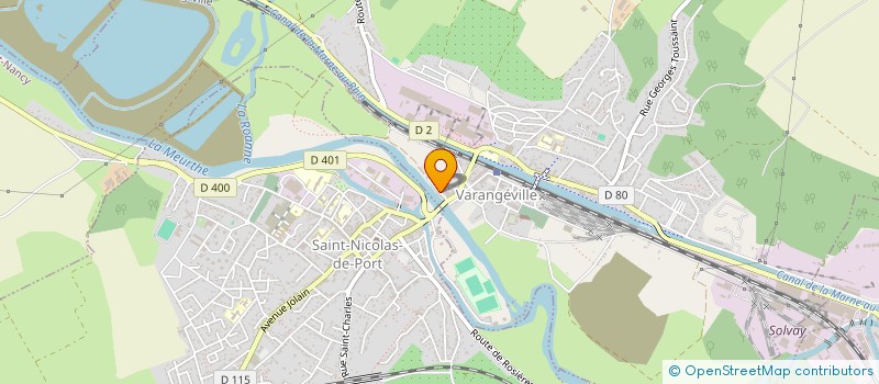 localisation de l'entreprise MADAME NATHALIE MULLER  VARANGEVILLE