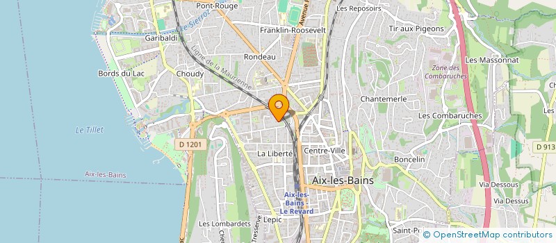 localisation de l'entreprise MADAME NATHALIE MURGUET à AIX-LES-BAINS