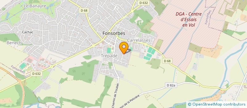 localisation de l'entreprise MADAME NATHALIE MUSCAT  FONSORBES