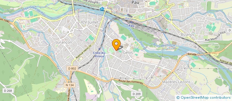 localisation de l'entreprise MADAME NATHALIE NABAIS  GELOS