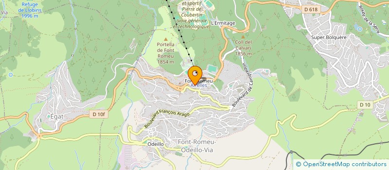 localisation de l'entreprise MADAME NATHALIE NABERG  FONT-ROMEU ODEILLO-VIA