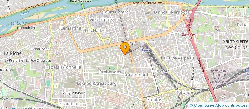 localisation de l'entreprise MADAME NATHALIE NAEGELEN  TOURS