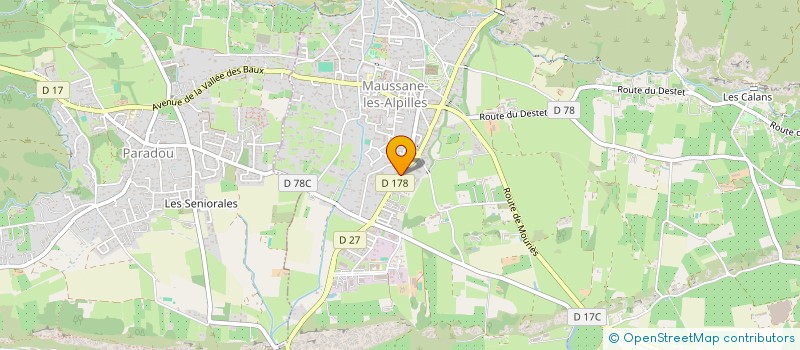 localisation de l'entreprise MADAME NATHALIE NEYERTZ  MAUSSANE-LES-ALPILLES