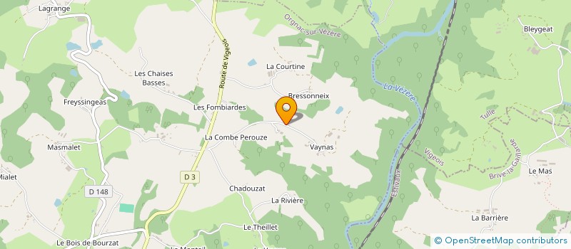 localisation de l'entreprise MADAME NATHALIE NICOLET  ORGNAC-SUR-VEZERE