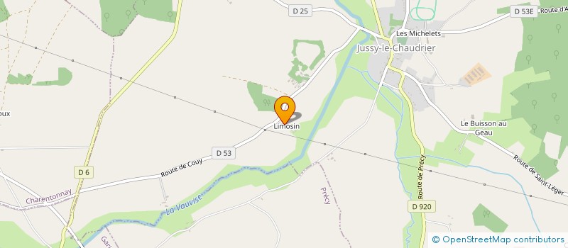 localisation de l'entreprise MADAME NATHALIE NIEDZWIEDZ à JUSSY-LE-CHAUDRIER