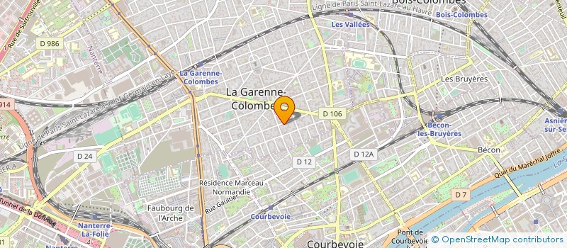localisation de l'entreprise MADAME NATHALIE NIVELET à LA GARENNE-COLOMBES