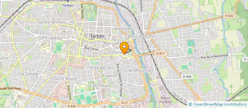 localisation de l'entreprise MADAME NATHALIE NKOO  TARBES