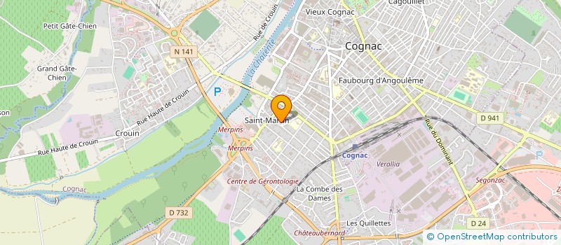 localisation de l'entreprise MADAME NATHALIE NUNES-CARVALHEIRO à COGNAC