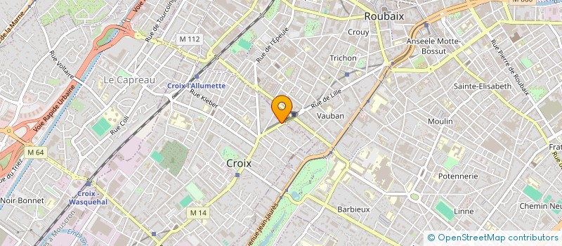 localisation de l'entreprise MADAME NATHALIE OBERT à CROIX