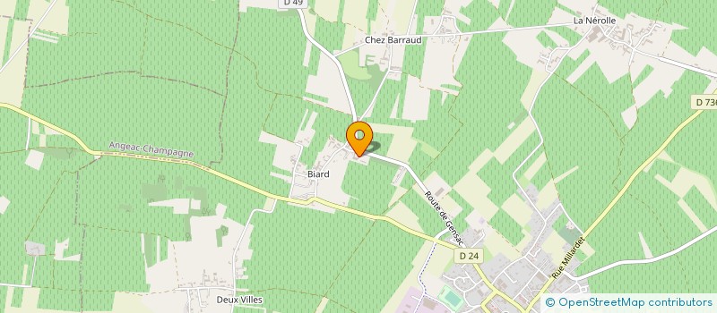 localisation de l'entreprise MADAME NATHALIE OCTEAU à SEGONZAC