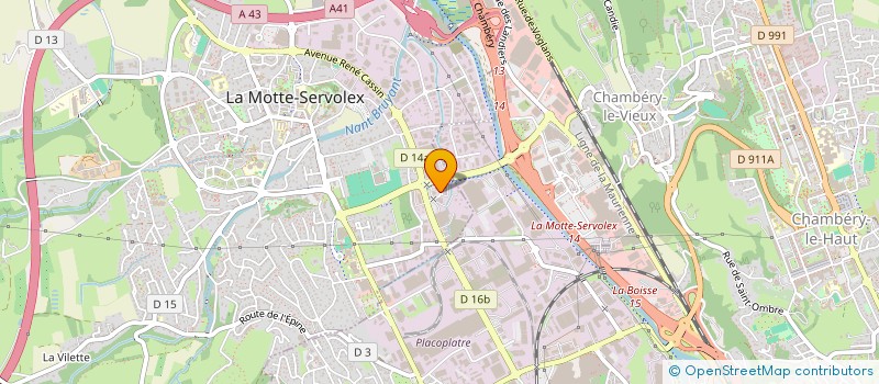 localisation de l'entreprise MADAME NATHALIE OLIVIER  LA MOTTE-SERVOLEX