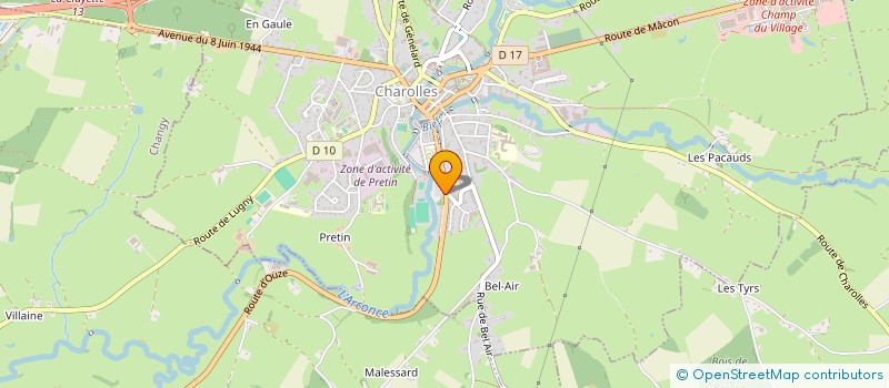 localisation de l'entreprise MADAME NATHALIE OLIVIER  CHAROLLES