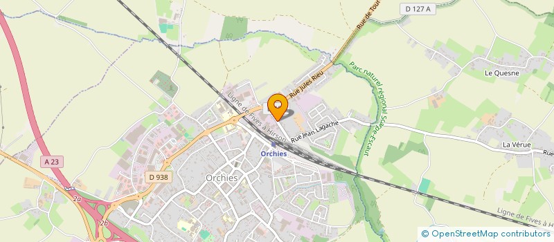 localisation de l'entreprise MADAME NATHALIE OLIVIER  ORCHIES