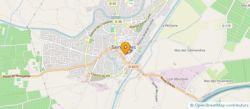 localisation de l'entreprise MADAME NATHALIE OLLIER  SAINT-GILLES