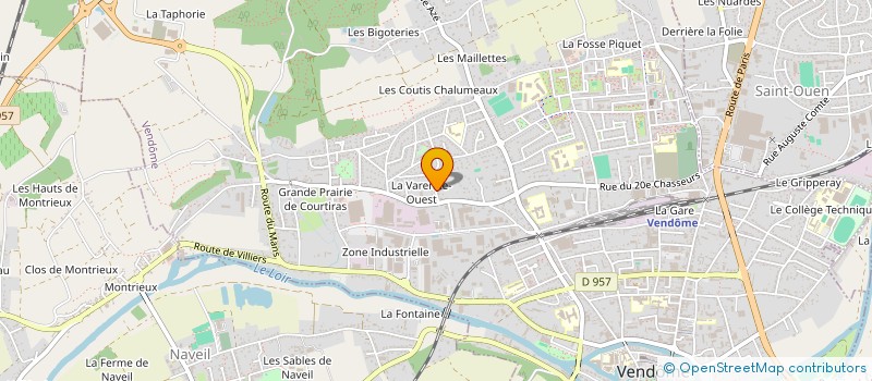 localisation de l'entreprise MADAME NATHALIE OLLIVIER  VENDOME