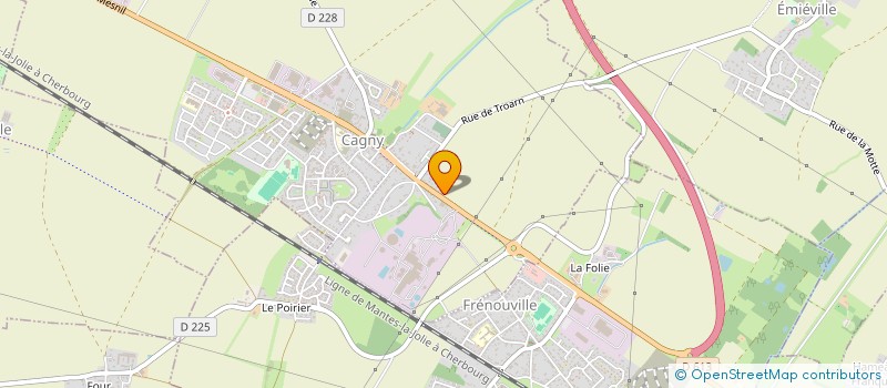 localisation de l'entreprise MADAME NATHALIE ONFROY  CAGNY