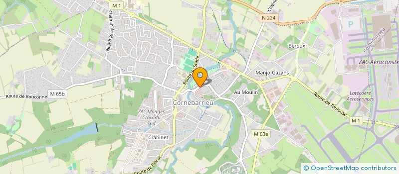 localisation de l'entreprise MADAME NATHALIE ONS  CORNEBARRIEU