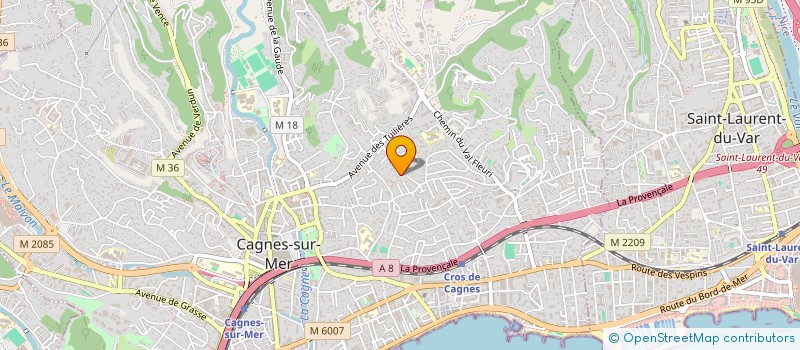 localisation de l'entreprise MADAME NATHALIE ORNON  CAGNES-SUR-MER