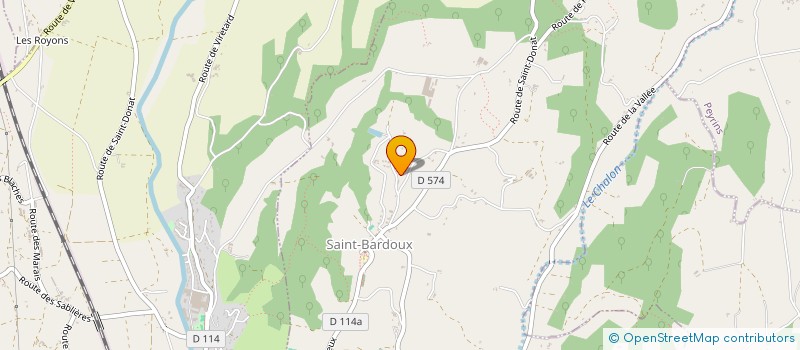 localisation de l'entreprise MADAME NATHALIE ORTEGA  SAINT-BARDOUX