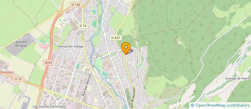 localisation de l'entreprise MADAME NATHALIE OUDOT  PONTARLIER