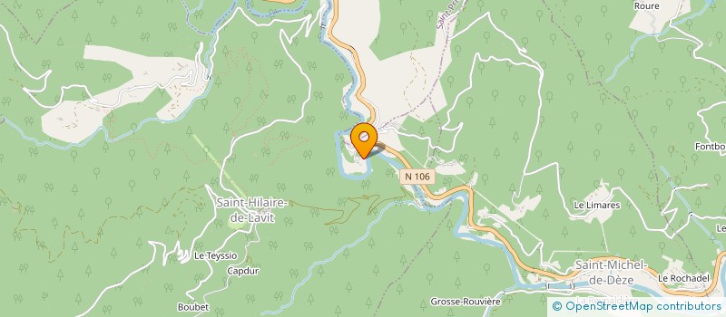 localisation de l'entreprise MADAME NATHALIE PAILLARDON  VENTALON EN CEVENNES