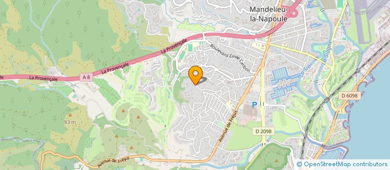 localisation de l'entreprise MADAME NATHALIE PAILLET  MANDELIEU-LA-NAPOULE