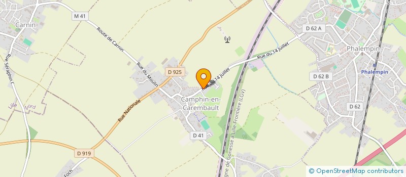 localisation de l'entreprise MADAME NATHALIE PAILLEUX  CAMPHIN-EN-CAREMBAULT