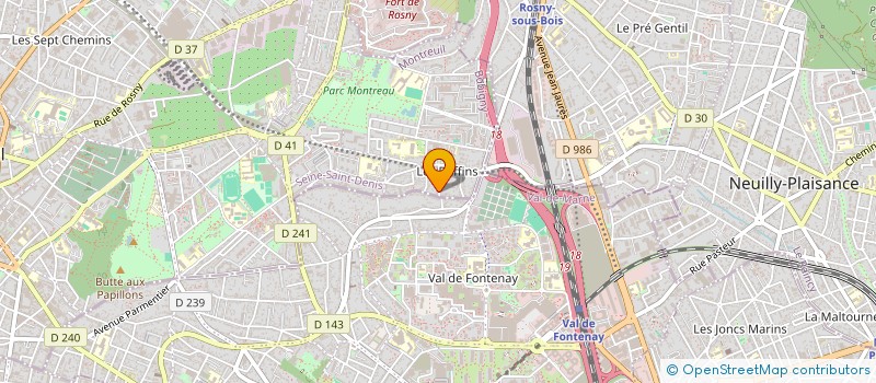 localisation de l'entreprise MADAME NATHALIE PAIRE à MONTREUIL