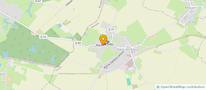 localisation de l'entreprise MADAME NATHALIE PALANCHIER  VAUX-ANDIGNY