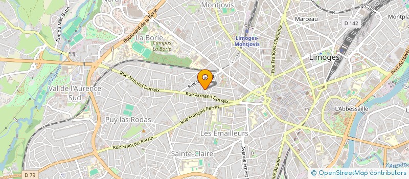 localisation de l'entreprise MADAME NATHALIE PALLOT à LIMOGES