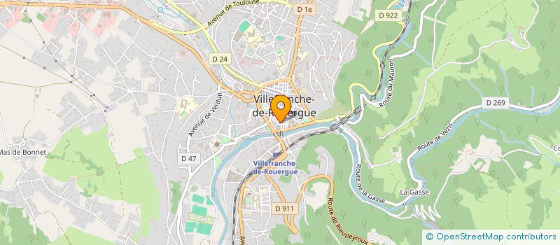 localisation de l'entreprise MADAME NATHALIE PANTELIC  VILLEFRANCHE-DE-ROUERGUE