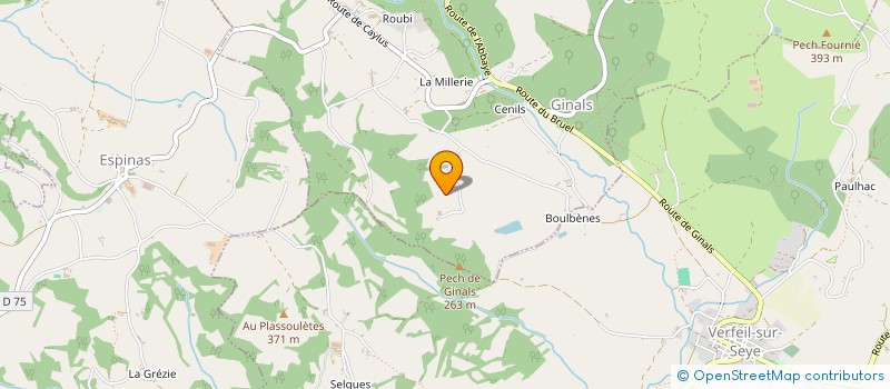 localisation de l'entreprise MADAME NATHALIE PANTOUSTIER  GINALS