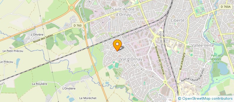 localisation de l'entreprise MADAME NATHALIE PAPIN  LA ROCHE-SUR-YON