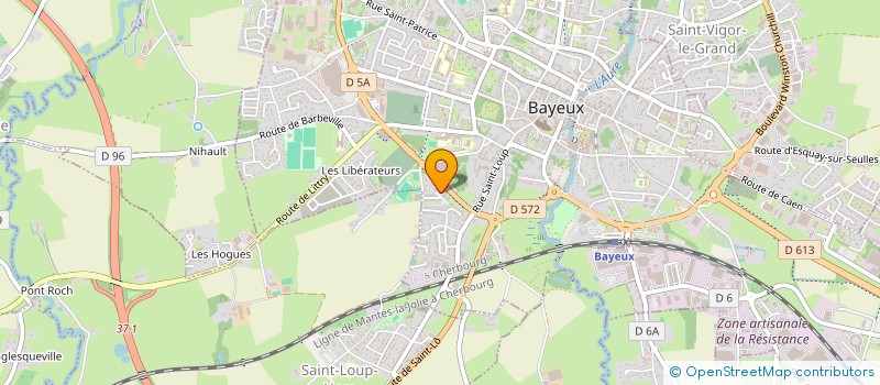 localisation de l'entreprise MADAME NATHALIE PARIS  BAYEUX