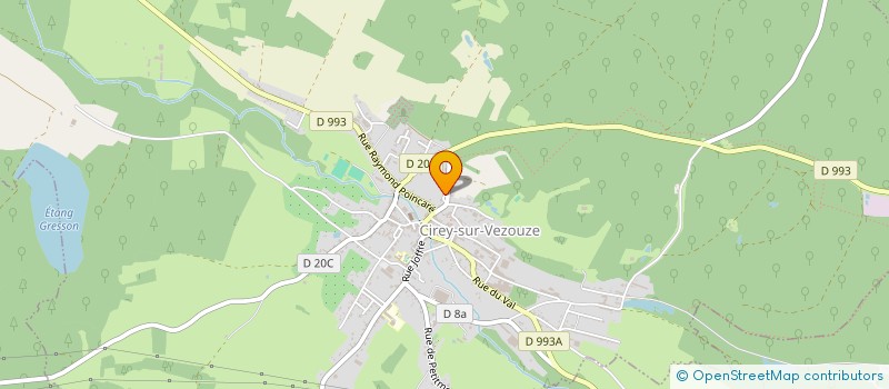 localisation de l'entreprise MADAME NATHALIE PARMENTIER  CIREY-SUR-VEZOUZE