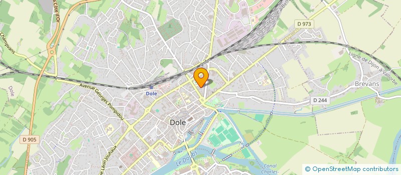 localisation de l'entreprise MADAME NATHALIE PAROZ  DOLE